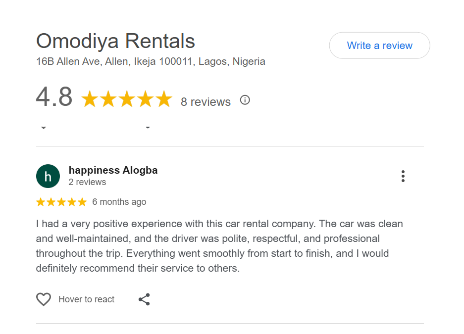 Customer Testimonial